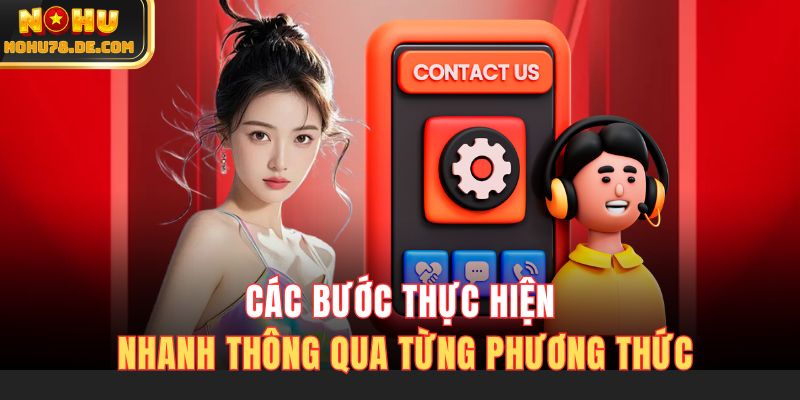 Các bước thực hiện nhanh thông qua từng phương thức
